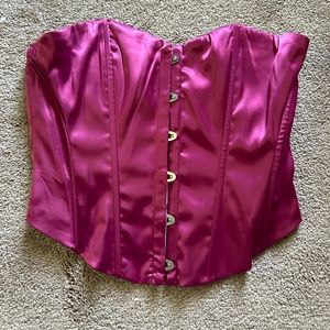 Satin corset top